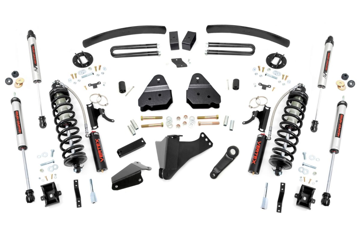 Ford F-350 Super Duty Suspension Lift Kit - Rough Country - 6 Inch, C/O V2 - '05-'07